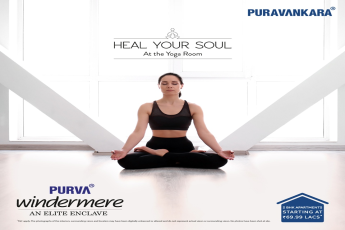 Heal your soul at the yoga room at Purva Windermere in Chennai